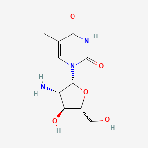 1-[(2R,3S,4S,5R)-3-amino-4-hydroxy-5-(hydroxymethyl)oxolan-2-yl]-5-methylpyrimidine-2,4-dione - 