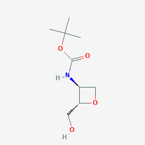 Tert-butyl ((2S,3S)-2-(hydroxymethyl)oxetan-3-YL)carbamate - 