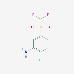 2-Chloro-5-((difluoromethyl)sulfonyl)aniline - 