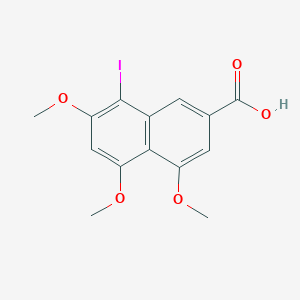 8-Iodo-4,5,7-trimethoxy-2-naphthalenecarboxylic acid - 