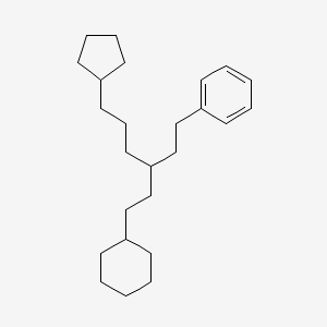 Benzene, [3-(2-cyclohexylethyl)-6-cyclopentylhexyl]- - 55334-30-0