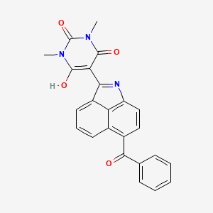 5-(6-Benzoylbenz(cd)indol-2(1H)-ylidene)-1,3-dimethyl-1H,3H,5H-pyrimidine-2,4,6-trione - 58470-73-8