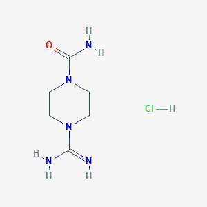 4-Carbamimidoyl-piperazine-1-carboxylic acid amide hydrochloride - 