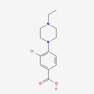 3-Bromo-4-(4-ethylpiperazin-1-yl)benzoic acid - 1131594-62-1