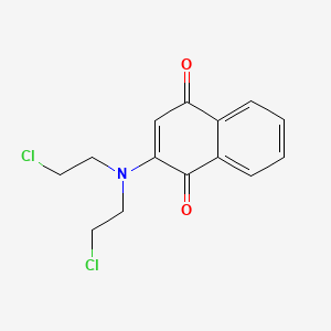 1,4-Naphthoquinone, 2-(DI-2'-chloroethylamino)- - 63978-91-6