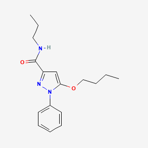 5-Butoxy-1-phenyl-N-propyl-1H-pyrazole-3-carboxamide - 55228-43-8