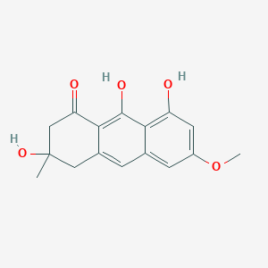1(2H)-Anthracenone, 3,4-dihydro-3,8,9-trihydroxy-6-methoxy-3-methyl- - 93798-36-8