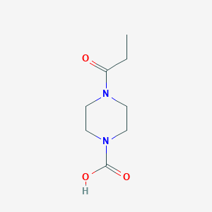 4-Propanoylpiperazine-1-carboxylic acid - 872829-46-4