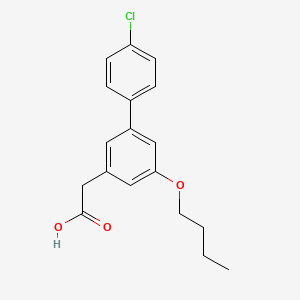 3-Biphenylacetic acid, 5-butoxy-4'-chloro- - 61888-62-8