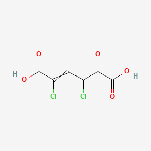 2,4-Dichloro-5-oxo-2-hexenedioic acid - 56771-78-9