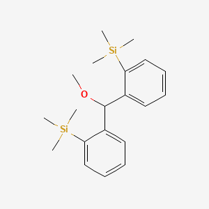 (2-(Methoxy[2-(trimethylsilyl)phenyl]methyl)phenyl)(trimethyl)silane - 59164-25-9