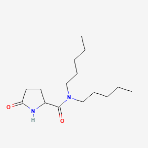 5-Oxo-N,N-dipentylpyrrolidine-2-carboxamide - 51959-88-7