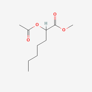 Heptanoic acid, 2-(acetyloxy)-, methyl ester - 56196-51-1