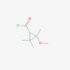 2-Methoxy-2,3,3-trimethylcyclopropane-1-carbonyl chloride - 79163-54-5