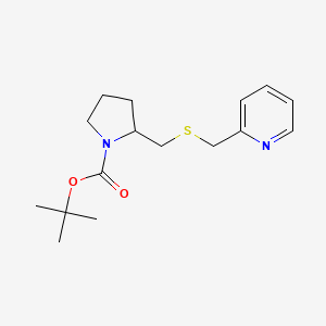 2-(Pyridin-2-ylmethylsulfanylmethyl)-pyrrolidine-1-carboxylic acid tert-butyl ester - 