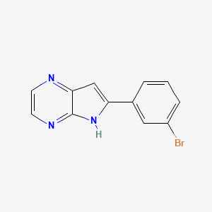 6-(3-bromophenyl)-5H-pyrrolo[2,3-b]pyrazine - 