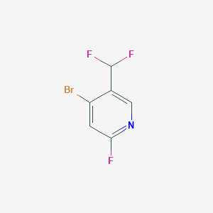 4-Bromo-5-(difluoromethyl)-2-fluoropyridine - 