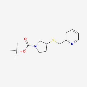 3-(Pyridin-2-ylmethylsulfanyl)-pyrrolidine-1-carboxylic acid tert-butyl ester - 