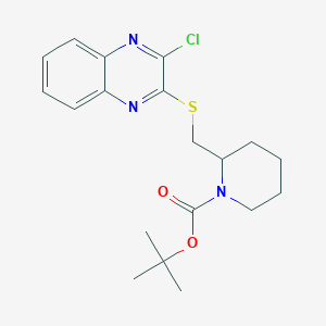2-(3-Chloro-quinoxalin-2-ylsulfanylmethyl)-piperidine-1-carboxylic acid tert-butyl ester - 