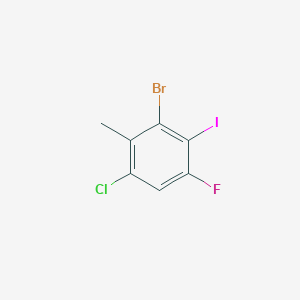 3-Bromo-1-chloro-5-fluoro-4-iodo-2-methylbenzene - 