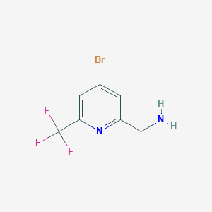 (4-Bromo-6-(trifluoromethyl)pyridin-2-YL)methanamine - 