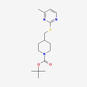 4-(4-Methyl-pyrimidin-2-ylsulfanylmethyl)-piperidine-1-carboxylic acid tert-butyl ester - 