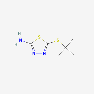 1,3,4-Thiadiazol-2-amine, 5-[(1,1-dimethylethyl)thio]- - 33313-09-6