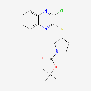3-(3-Chloro-quinoxalin-2-ylsulfanyl)-pyrrolidine-1-carboxylic acid tert-butyl ester - 