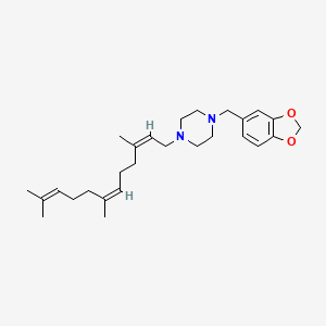 (Z,Z)-1-Piperonyl-4-(3,7,11-trimethyl-2,6,10-dodecatrienyl)-piperazine - 50419-28-8