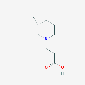 3,3-Dimethyl-1-piperidinepropanoic acid - 