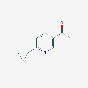 1-(6-Cyclopropylpyridin-3-YL)ethan-1-one - 