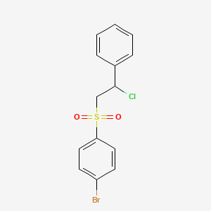 1-Bromo-4-[(2-chloro-2-phenylethyl)sulfonyl]benzene - 30158-45-3
