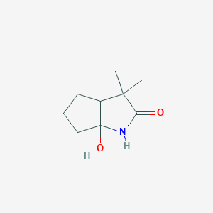 6a-Hydroxy-3,3-dimethylhexahydrocyclopenta[b]pyrrol-2(1h)-one - 29777-65-9