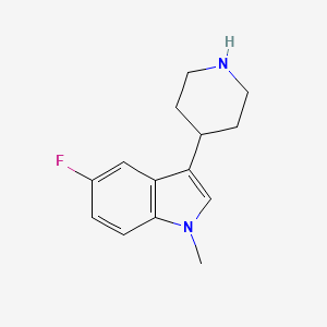 5-fluoro-1-methyl-3-(piperidin-4-yl)-1H-indole - 