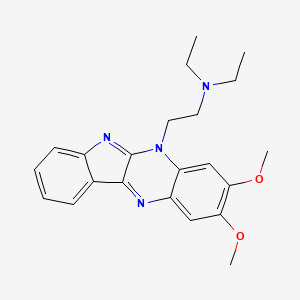 5H-Indolo(2,3-b)quinoxaline-5-ethanamine, N,N-diethyl-2,3-dimethoxy-, hydrate - 53493-63-3