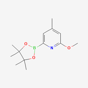 2-Methoxy-4-methyl-6-(4,4,5,5-tetramethyl-1,3,2-dioxaborolan-2-yl)pyridine - 