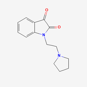 1H-Indole-2,3-dione, 1-[2-(1-pyrrolidinyl)ethyl]- - 115571-79-4