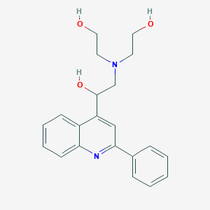 4-Quinolinemethanol, a-[[bis(2-hydroxyethyl)amino]methyl]-2-phenyl- - 5445-71-6