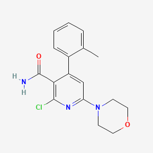 2-Chloro-4-(2-methylphenyl)-6-(4-morpholinyl)nicotinamide - 873443-63-1