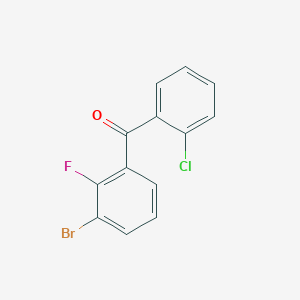 (3-Bromo-2-fluorophenyl)(2-chlorophenyl)methanone - 