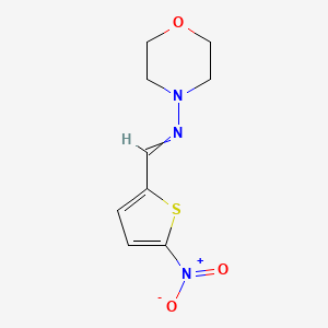 N-morpholin-4-yl-1-(5-nitrothiophen-2-yl)methanimine - 31350-11-5