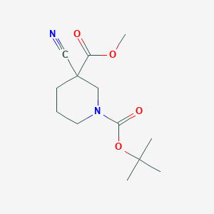 1-tert-Butyl 3-methyl 3-cyanopiperidine-1,3-dicarboxylate - 