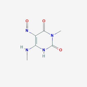 3-methyl-6-(methylamino)-5-nitrosopyrimidine-2,4(1H,3H)-dione - 5770-19-4
