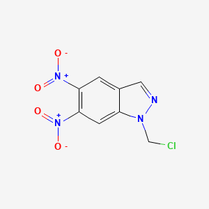 1-(Chloromethyl)-5,6-dinitro-1h-indazole - 41852-21-5