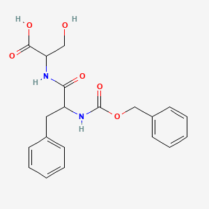 3-Hydroxy-2-[(3-phenyl-2-phenylmethoxycarbonylamino-propanoyl)amino]propanoic acid - 860-55-9