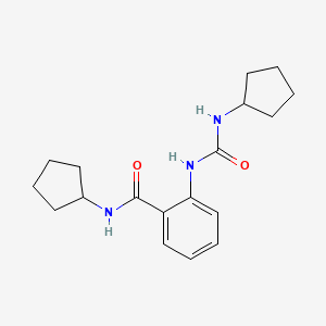 n-Cyclopentyl-2-[(cyclopentylcarbamoyl)amino]benzamide - 43121-73-9