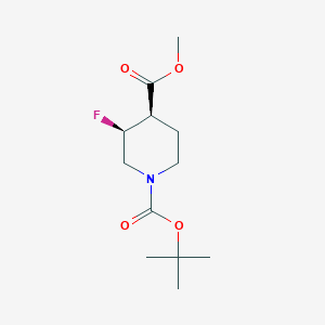 1-O-tert-butyl 4-O-methyl (3S,4R)-3-fluoropiperidine-1,4-dicarboxylate - 