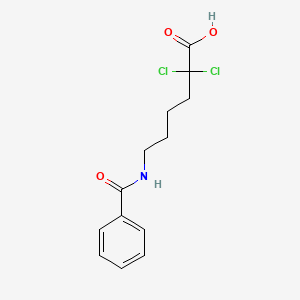 6-(Benzoylamino)-2,2-dichlorohexanoic acid - 24769-97-9