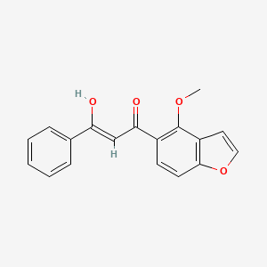 (Z)-3-hydroxy-1-(4-methoxy-1-benzofuran-5-yl)-3-phenylprop-2-en-1-one - 