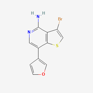 3-Bromo-7-(furan-3-yl)thieno[3,2-c]pyridin-4-amine - 832696-84-1